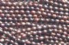 FWP 16inch Strand of 6x4mm Dark Copper Brown Pearls